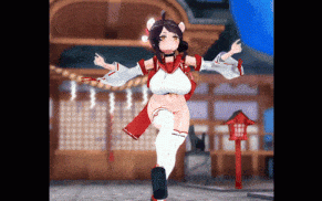 #蔚蓝档案 勇美枫 MMD #巫女 #マレーバク大佐 3020712