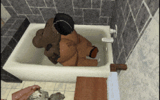 在我的浴缸上被我的邻居拍手