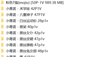 福利姬系列01-推特福利姬，极品长腿宝藏美少女小青茗（自整理11.0G）