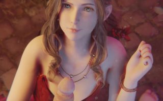 3D动画 爱丽丝 白丝 Aerith 口交 骑乘 后入 3V