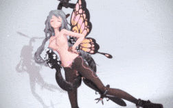 新作-💗黑旗袍洛天依无惨 X 🦋蝴蝶警告