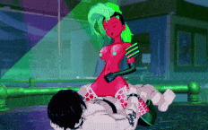 与 Moika 发生性关系，霓虹红版