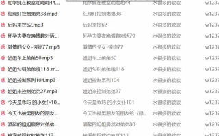 水很多的软软中文音声合集【2.41G】