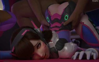 用大鸡巴塞满调皮的dva两张嘴