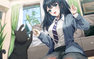 RJ01384497【浅見ゆい】【全年齢向け】捨て猫を拾ったら学年のアイドルが遊びにくるようになった【バイノーラル】