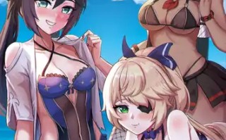 [風光宴会 (不光)] 仲間たちと過ごす秘密のバカンス (原神) [中国翻訳] [DL版]