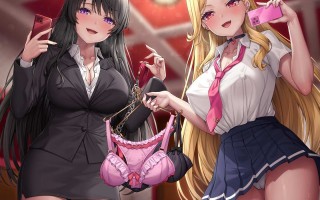 RJ01278653【麦咲輪紫葵】 【陽向葵ゅか】 【マゾ犬姿&女装マゾ姿撮影】マゾ男子モデルの羞恥絶頂Wグラビア撮影会【3時間越え】