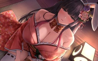 RJ01333676【天知遥】えっちなバニーがお出迎え♪ 癒し処ゆるりらっくす 清楚な和装バニー皐月のトロける至高のおもてなし♪