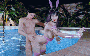 【3D动画/小梦】小舞泳池 性感长腿女神多体位激情爆肏 [1.24G]