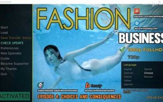 【PC游戏/欧美/作弊/SLG/7G】 时尚女王莫妮卡/Fashion Business EP4 V6 extra 中文版+作弊+额外内容解锁 欧美SLG