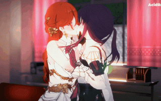 【内射 丝袜 吞精 口爆】新作--AcidRaiN - 046【HSR】Kafka x Himeko FUTA 卡芙卡x姬子 sex [sound] full on des