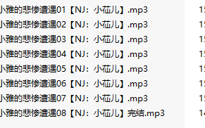 【有声小说/8A合集/3小时/115M】#小仙儿 安小雅的悲惨遭遇【MP3版】