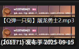 Q弹一只菊【屠龙勇士】音声合集【340M】