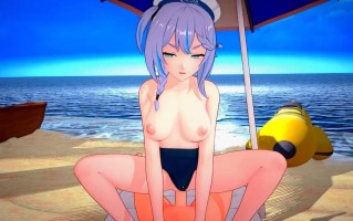 2K泳装丝卡蒂 深空之眼 8分钟 fengyunmomo作品  呆萌3D  配音 