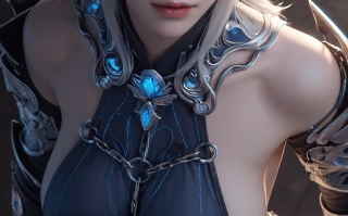 AI图包  墨迹-白无常4K