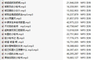 【中文音声/210部合集/210A/共4.7GB】#你的圈圈儿 付费音声合集 【舔耳/哄睡/R18情景】【58小时合集/MP3】