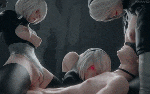 26[3D无修CV] Miwo3x 新作：2B+凯妮 性感御姐粉嫩蜜穴激情爆肏