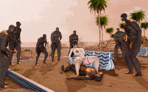 【3D动画/NTR/CV】 YeYeBirdie 7月新作:BBC Beach Sequel 1+2 媚黑人妻惨遭黑人群奸调教 【7.2G】