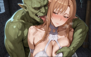 【2d图包】 lanmon ai  SAO - 亚丝娜 315p   本子王亚丝娜掉进了哥布林的老窝，老惨了  