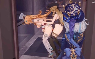 原神娜维娅X爱可菲