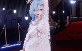 【巨乳 黑丝 乳摇 腰振 跳舞】新作-MMD-涩涩单腿黑丝睡衣大兔兔-布料EEVEE 