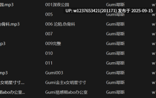 Gumi耶斯中文音声合集【365M】