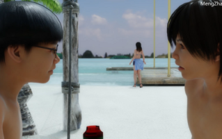 【3D】两个熊孩子下药迷晕小姐姐的沙滩小故事 [1V+708M][百度盘]