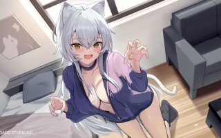 RJ01257403【CV.飯田ヒカル】猫耳少女は甘えん坊【耳かき・耳ふー・添い寝】