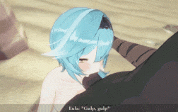 新作-Eula chilling on the beach, but.. 🍀💮