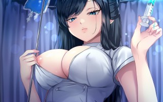 RJ01396041【具羅津ちえ】【強○マゾ看護】エロ医療ミス！?媚薬投薬しても無自覚な事務的ナースの囁き&耳舐め連続射精管理