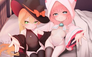 稍微有点坏心眼的黑&白魔法师的紧贴sex游戏~【そらまめ】【御崎ひより】