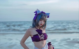 二佐Nisa - 碧蓝航线 柴郡泳装 [30P 375M][度盘]