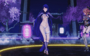 【3D动画/zzwen】原神-八重神子 雷电将军 [128M]