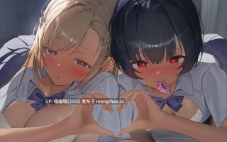 RJ01503316【餅梨あむ】 【秋野かえで】 【密着耳舐め】どすけべダブルJKりりんとはらり～甘々JK二人に両耳元で囁かれながら中出し甘やかし交尾～