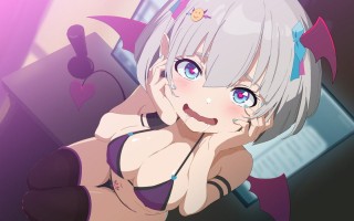 【在开会的时候被魅魔酱袭击力，要被上司同事发现力😖】RJ01356566【ガキガキガン鉄】サキュバスりりぃちゃん～リモート会議中にイチャラブしよっ～《ザコマン連続絶頂》《オホ声》