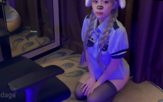 【骑乘榨精】狗狗警官主动榨精 精液全部内射进来