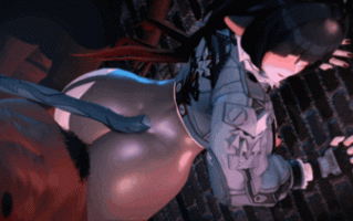 MOMO Patreon3D动画 ❤簡·杜大姊頭成為小弟們的洩欲工具