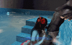 【3D动画/牛头人爱好者】卷毛大骚逼-泳池NTR 极品巨乳女友在泳池内被黑人侵犯中出 [中字] [4.8G]