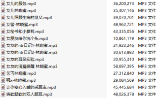 【中文音声】【一百零九部合一】#林晓蜜  2022-2025全部付费音声&特典合集 【舔耳/哄睡/R18情景/插入】【MP3版】【70小时+合集/共4.7GB】【2/2】【完结】