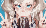 【AI】Ann Takamaki Blacked Strip and Suck