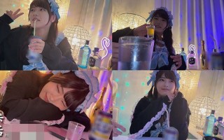 BARで出会った仕事終わりのコンカフェ嬢と ベロ酔い店内3P・ホテルお持ち帰りイキ過ぎ乱交SEX 美木ひなの
