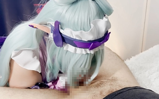 【Yaorenneko】cos梦见月瑞希打飞机口交【2V553M】