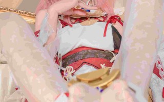 咬一口兔娘ovo-『春江水暖 神子贺岁』原神 白丝八重神子 cos 85P 