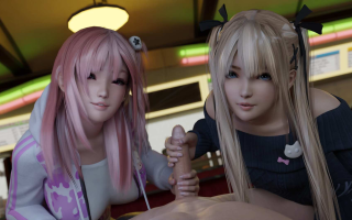 3D动画 Honoka & Marie Rose穗香&玛丽罗斯 双飞 撸管口交 2K