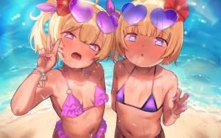 RJ01424492【双胞胎小恶魔沉溺于快感】双胞胎小恶魔被丁丁枕头推销弄得欲罢不能☀️ → 惩罚性爱和猛操？ → 与势不可挡的巨根进行3P性爱♡ 【社团四周年庆典】✅提前购买特典✅