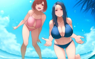 RJ01353797【園宮さつき】むっち盛り母娘丼 ないしょのびーちリゾート