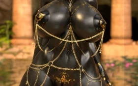 [无修/4K2K]阿努比斯anubis福瑞furry嫌弃脸黑皮乳摇punk