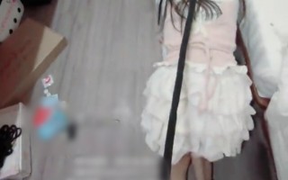 捆绑塞口球栓着可爱妹妹当狗溜