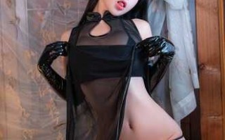 桜井宁宁 NO.097 黑纱旗袍