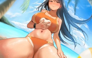 RJ01238770【碧棺らむだ】【おねショタ】長身ライフセーバーのお姉さんと南国のビーチで